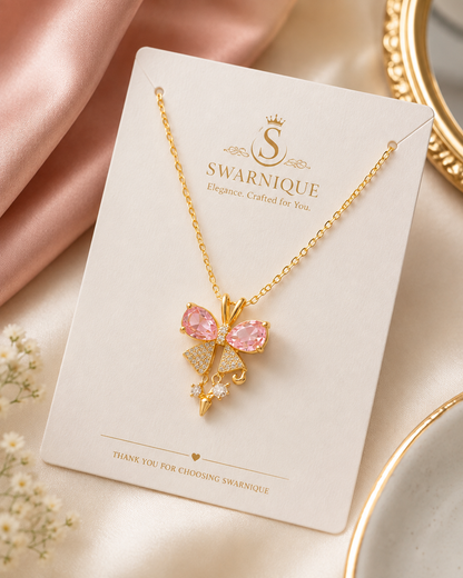 Swarnique  Crystal Pendant Necklace