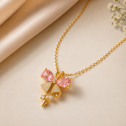 Swarnique  Crystal Pendant Necklace
